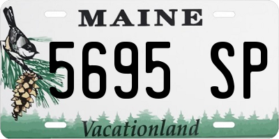 ME license plate 5695SP