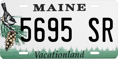 ME license plate 5695SR