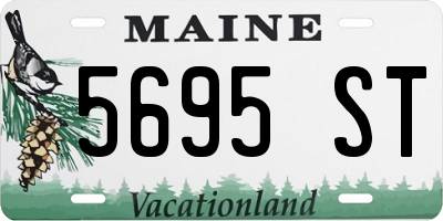 ME license plate 5695ST