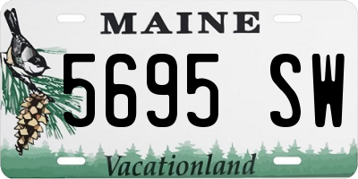 ME license plate 5695SW