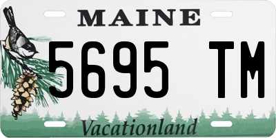 ME license plate 5695TM