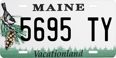 ME license plate 5695TY
