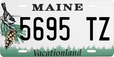 ME license plate 5695TZ