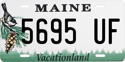 ME license plate 5695UF