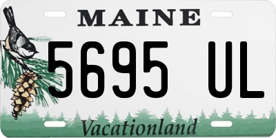 ME license plate 5695UL