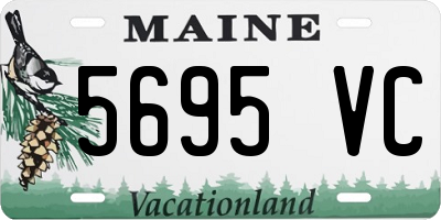 ME license plate 5695VC