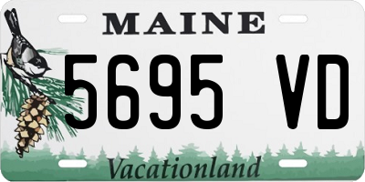 ME license plate 5695VD