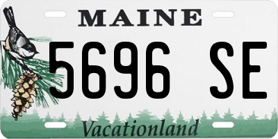 ME license plate 5696SE
