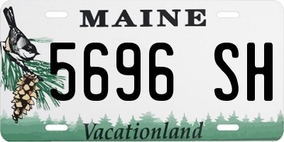 ME license plate 5696SH