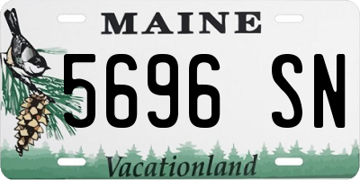 ME license plate 5696SN
