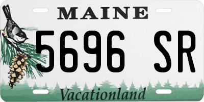 ME license plate 5696SR