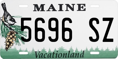 ME license plate 5696SZ