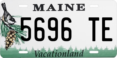 ME license plate 5696TE