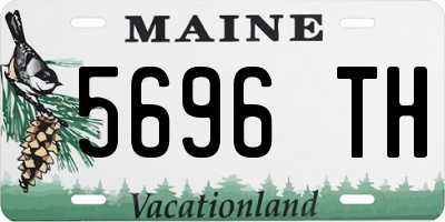 ME license plate 5696TH