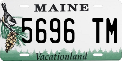ME license plate 5696TM