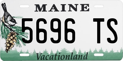 ME license plate 5696TS