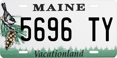 ME license plate 5696TY