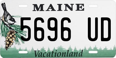 ME license plate 5696UD