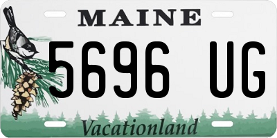 ME license plate 5696UG