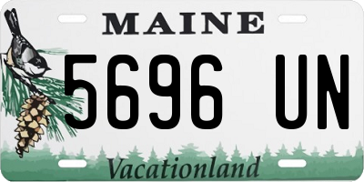 ME license plate 5696UN