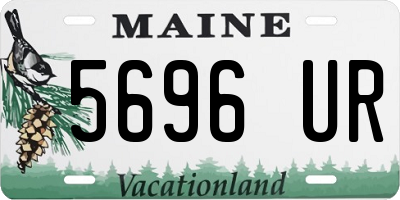 ME license plate 5696UR