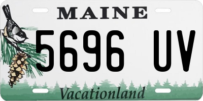 ME license plate 5696UV