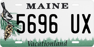 ME license plate 5696UX