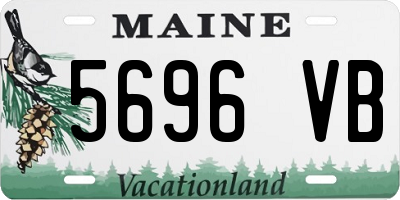 ME license plate 5696VB