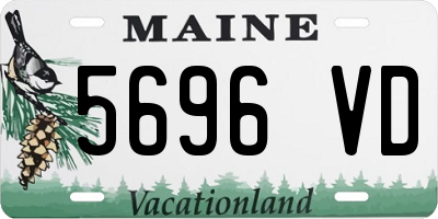 ME license plate 5696VD