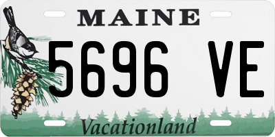 ME license plate 5696VE