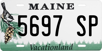 ME license plate 5697SP