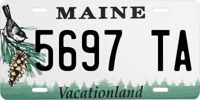 ME license plate 5697TA