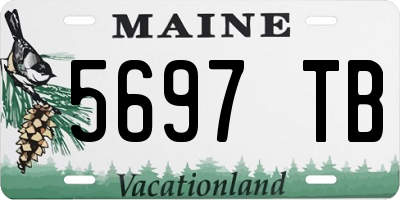 ME license plate 5697TB