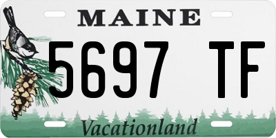 ME license plate 5697TF