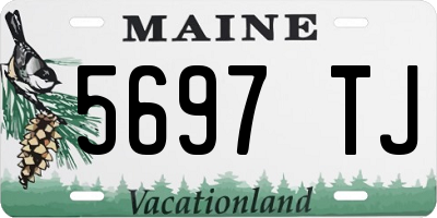 ME license plate 5697TJ