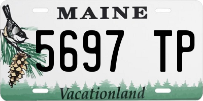 ME license plate 5697TP