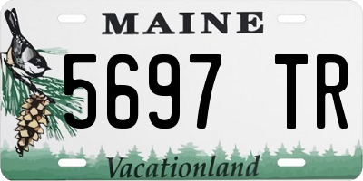 ME license plate 5697TR