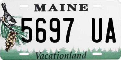 ME license plate 5697UA