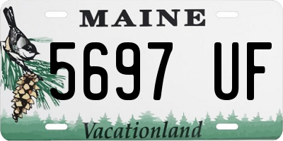 ME license plate 5697UF