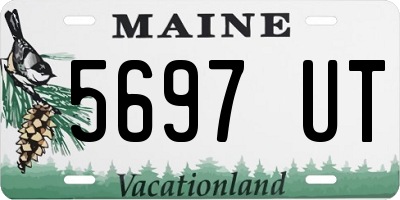 ME license plate 5697UT