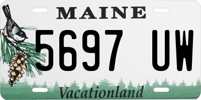 ME license plate 5697UW