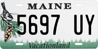 ME license plate 5697UY