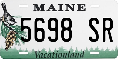 ME license plate 5698SR