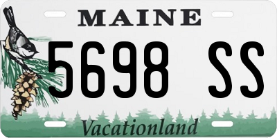 ME license plate 5698SS