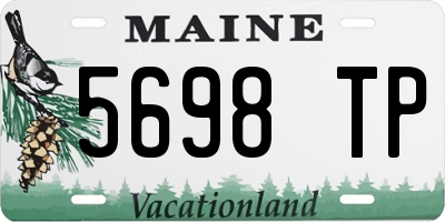 ME license plate 5698TP