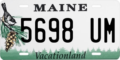 ME license plate 5698UM