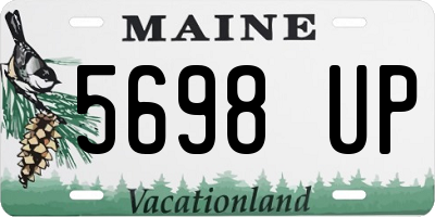 ME license plate 5698UP