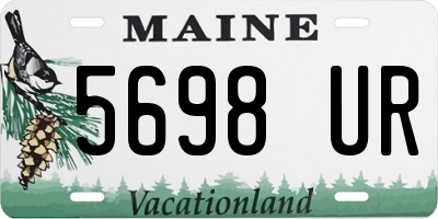 ME license plate 5698UR