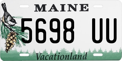 ME license plate 5698UU