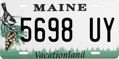 ME license plate 5698UY